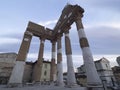 Capitolino temple in city of Brescia. Royalty Free Stock Photo