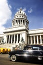 Capitolio and Old Car Royalty Free Stock Photo