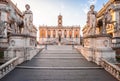 Capitolium Hill aka Piazza del Campidoglio in Rome, Italy. Royalty Free Stock Photo