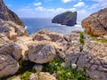 Cliffs in Sardinia in the Porto Conte Regional Natural Park