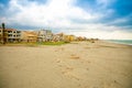 Capo di Orlando, Italy - 06.02.2019: Beach of Capo di Orlando with its beaches on the north coast of Sicily, Italy