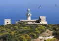 Capo Grosso lighthouse Royalty Free Stock Photo