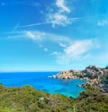 Capo Testa shore on a clear day Royalty Free Stock Photo