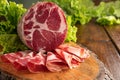 Capocollo or coppa is a traditional Italian and Corsican pork