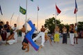 Capoeira dance performance Royalty Free Stock Photo