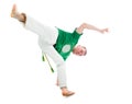 Capoeira dancer posing Royalty Free Stock Photo