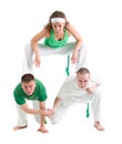 Capoeira dancer posing Royalty Free Stock Photo