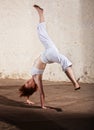 Capoeria Cartwheel Demonstration Royalty Free Stock Photo