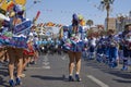 Caporales dance group at the carnival in Arica, Chile.