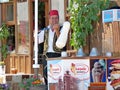 Cappadoccia, Turkey: Ice cream maker at work