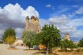Cappadocia is the ancient name of a large region in the center of Anatolia, Royalty Free Stock Photo