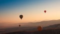 Cappadocia balloons Royalty Free Stock Photo