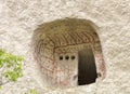 Cappadocia cave houses carved into the rocks Royalty Free Stock Photo