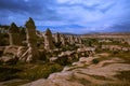 Cappadocia. city in the rock. columns of weathering. canyon. nature. Turkey Royalty Free Stock Photo