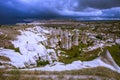 Cappadocia. city in the rock. columns of weathering. canyon. nature. Turkey Royalty Free Stock Photo