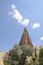 Cappadocia Rock Formations, Red Rose Valley, Goreme, Turkey Royalty Free Stock Photo