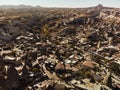 cappadocia goreme turkey. bird's eye view Royalty Free Stock Photo