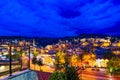 Cappadocia. Night view of Goreme village in the national park Royalty Free Stock Photo