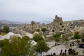 Cappadocia: panoramic view of the The town GÃÂ¶reme Royalty Free Stock Photo