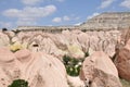 Cappadocia Rock Formations, Red Rose Valley, Goreme, Turkey Royalty Free Stock Photo