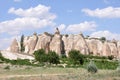 Cappadocia Rock Formations, Red Rose Valley, Goreme, Turkey Royalty Free Stock Photo