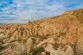 Cappadocia rock formations valley Royalty Free Stock Photo