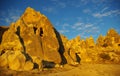 Cappadocia Stone formations in the light of sunset