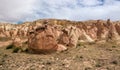 Cappadocia, stone pillars created by nature through erosion.