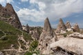 Cappadocia tuff formations ancient cave town Goreme Royalty Free Stock Photo