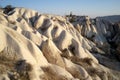 Cappadocia tuff formations on a sunny day.