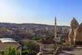 Nice View to an Old Turkish City Streets and Panorama