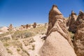 Cappadocia, Turkey. Figures of weathering in the mountain Devrent Valley