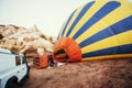 Cappadocia, Turkey. The first crew of flame