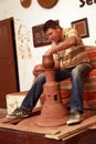 Ceramic artist making traditional Turkish jug