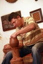 Ceramic artist making traditional Turkish jug