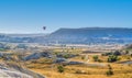 Cappadocia / Turkey-July 07 2019: The great tourist attraction of Cappadocia - balloon flight. Cappadocia is known around the