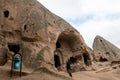 CAPPADOCIA, TURKEY - MARCH 15, 2023: MOUNTAIN CAVE HOMES
