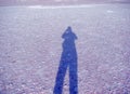 Cappadocia. Turkey. Panorama of the boundless dried salt pink lake. Royalty Free Stock Photo