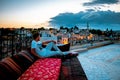 Cappadocia Turkey, young people on vacation at Goreme Cappadocia Turkey Royalty Free Stock Photo