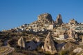 Cappadocia Uchisar cave fortress Royalty Free Stock Photo