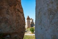 Cappadocia view. Fairy chimneys or hoodoos or peri bacalari in Cappadocia