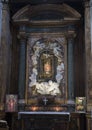 Cappella della Madonna della Cupa altar by Zenobio del Rosso in 1762. Royalty Free Stock Photo