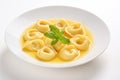 cappelletti in brodo. Traditional italian soup