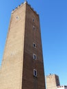 Cappocci  medieval square tall  tower to Rome in Italy. Royalty Free Stock Photo