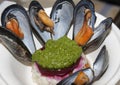 Cappon magro with salsa and mussels