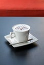 Cappuccino co ffee cup ,Hot coffee Royalty Free Stock Photo