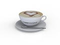 Cappuccino coffee cup Royalty Free Stock Photo