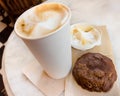Cappuccino and cookie