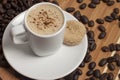 Cappuccino with cookie