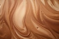 Cappuccino foam texture macro background. AI generated